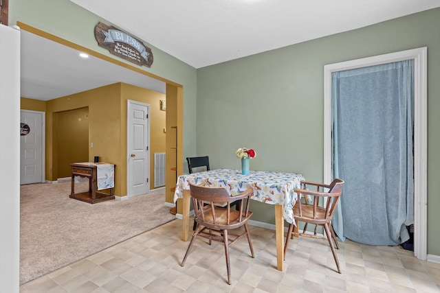 1018 Ridgeway Ave, Signal Mountain, TN 37377 - dining room with light flooring and light colored carpet