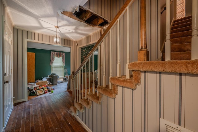 200 Whippoorwill Ln, Lafayette, GA 30728 - stairway featuring wood-type flooring