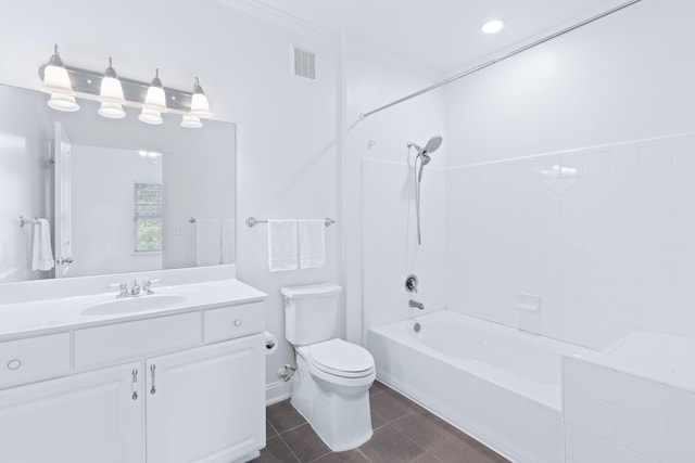 3102 Regency Ct, Chattanooga, TN 37421 - full bath with vanity, tile patterned floors, and shower / bathtub combination