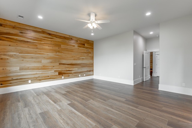 220 High Point Ln, Jasper, TN 37347 - spare room featuring a ceiling fan, recessed lighting, and wood finished floors