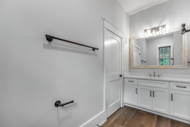 220 High Point Ln, Jasper, TN 37347 - bathroom with vanity and wood finished floors