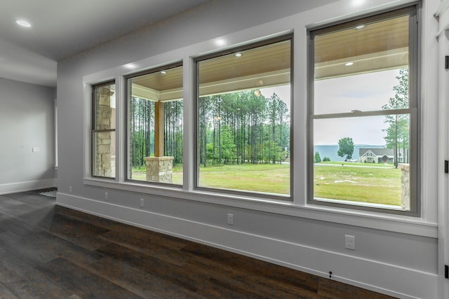 220 High Point Ln, Jasper, TN 37347 - empty room featuring dark wood-style floors and recessed lighting
