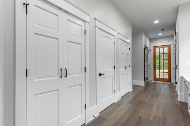 220 High Point Ln, Jasper, TN 37347 - corridor featuring dark wood-style floors and recessed lighting
