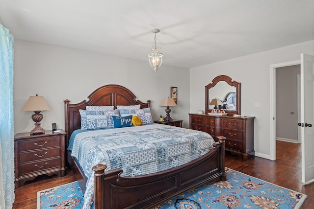 4522 Cloverdale Loop, Hixson, TN 37343 - bedroom with dark wood-style flooring