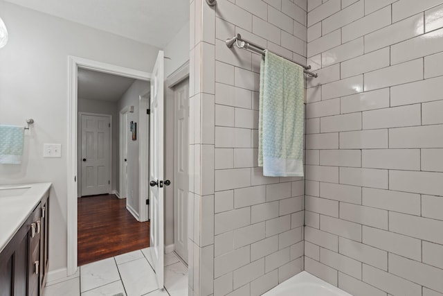 4522 Cloverdale Loop, Hixson, TN 37343 - bathroom with vanity and tub / shower combination