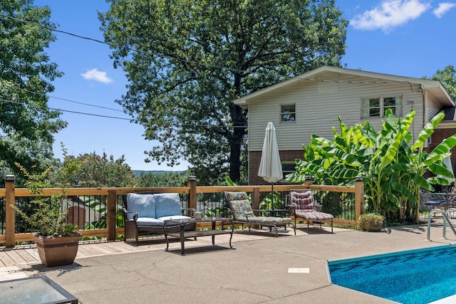 4522 Cloverdale Loop, Hixson, TN 37343 - view of pool with outdoor lounge area and a patio