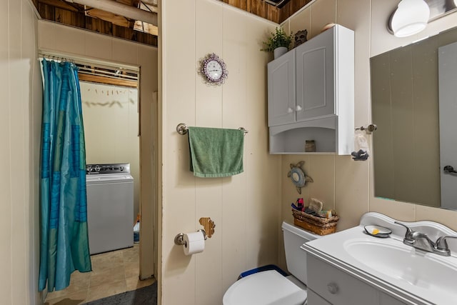 144 Bible Dr, Benton, TN 37307 - full bath with washer / dryer and vanity
