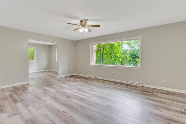 4212 Rogers Rd, Chattanooga, TN 37411 - spare room featuring a ceiling fan and wood finished floors