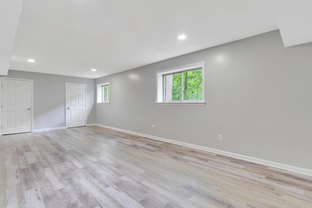 4212 Rogers Rd, Chattanooga, TN 37411 - basement with light wood-style flooring and recessed lighting