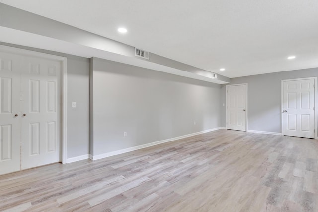 4212 Rogers Rd, Chattanooga, TN 37411 - below grade area with light wood finished floors and recessed lighting