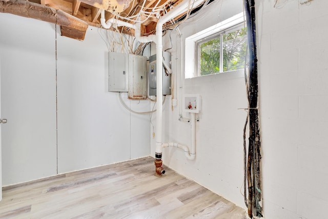 4212 Rogers Rd, Chattanooga, TN 37411 - below grade area with electric panel and wood finished floors