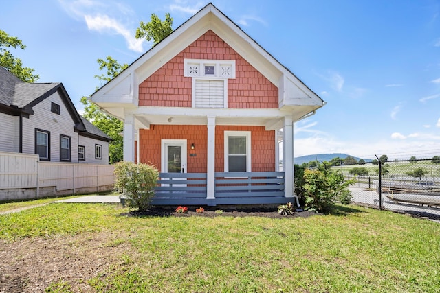 1306 Bailey Ave, Chattanooga, TN 37404 - view of front of property featuring a porch and a mountain view