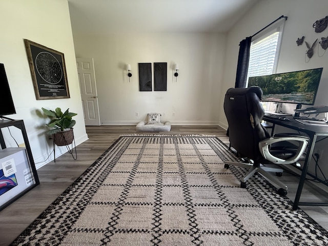 120 Oakhurst Ter NE, Calhoun, GA 30701 - home office featuring wood finished floors and baseboards