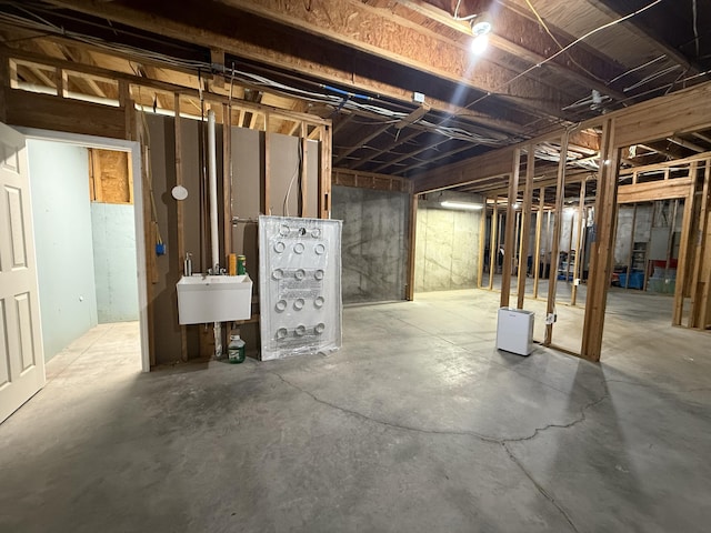 120 Oakhurst Ter NE, Calhoun, GA 30701 - unfinished basement with a sink
