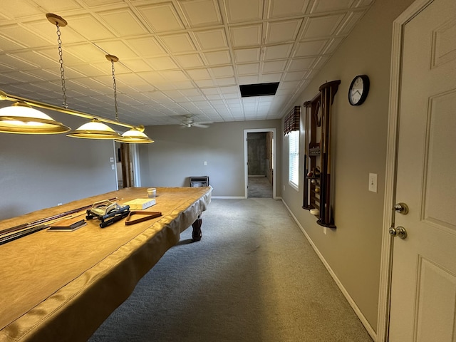 120 Oakhurst Ter NE, Calhoun, GA 30701 - recreation room featuring carpet floors and ceiling fan