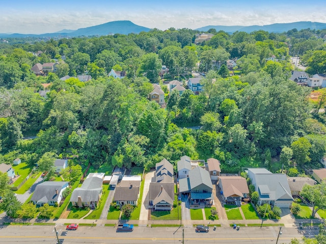 1132 Dartmouth St, Chattanooga, TN 37405 - aerial view of residential area with mountains