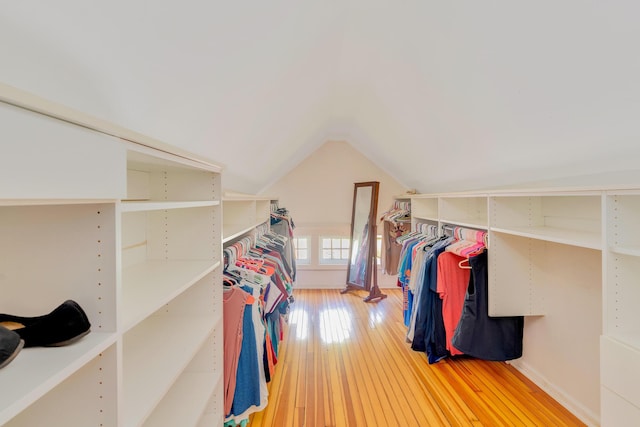 1132 Dartmouth St, Chattanooga, TN 37405 - walk in closet with light wood-style flooring and lofted ceiling