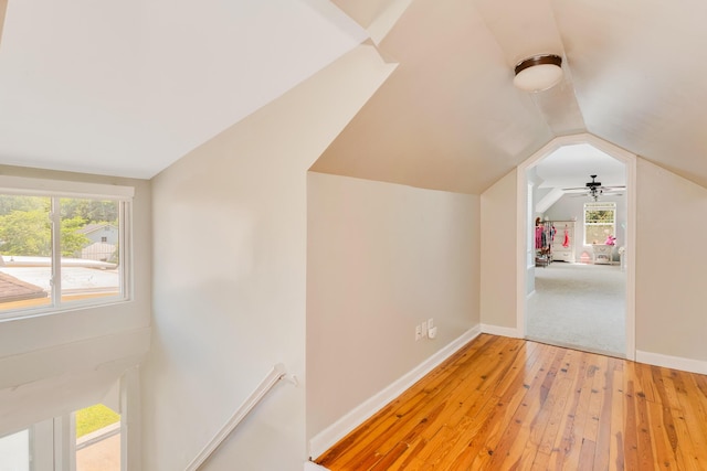 1132 Dartmouth St, Chattanooga, TN 37405 - additional living space with vaulted ceiling and light wood-style floors