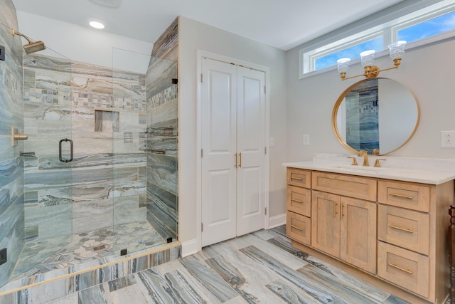 1132 Dartmouth St, Chattanooga, TN 37405 - bathroom with a shower stall and vanity