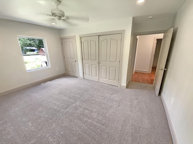 1116 Magnolia St, Lafayette, GA 30728 - unfurnished bedroom with carpet, a ceiling fan, and recessed lighting