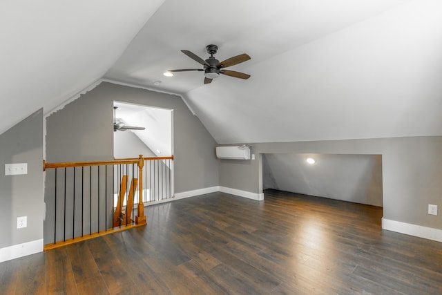 483 W Reed Rd, Lafayette, GA 30728 - bonus room with a ceiling fan, vaulted ceiling, wood finished floors, and recessed lighting
