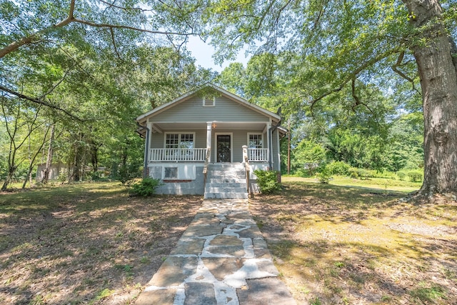 203 S High St, Lafayette, GA 30728 - view of front of home featuring covered porch and stairway
