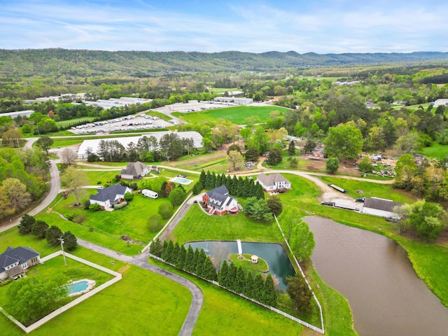 1502 Brock Cir, Ringgold, GA 30736 - aerial view of a water and mountain view