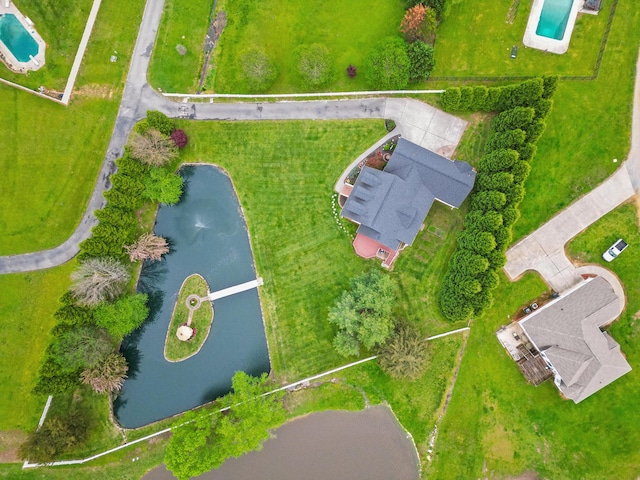 1502 Brock Cir, Ringgold, GA 30736 - drone / aerial view of a pool area