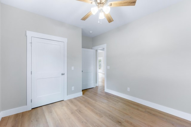 307 Cavender St, Lafayette, GA 30728 - unfurnished bedroom with light wood-style flooring and ceiling fan