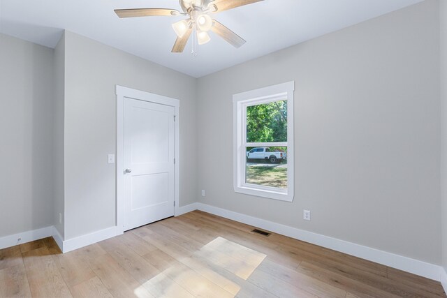 307 Cavender St, Lafayette, GA 30728 - unfurnished bedroom featuring light wood-type flooring and ceiling fan