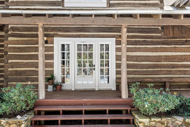 1908 Clear Brooks Dr, Signal Mountain, TN 37377 - view of exterior entry featuring french doors