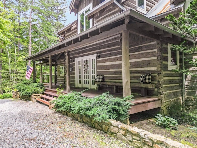 1908 Clear Brooks Dr, Signal Mountain, TN 37377 - view of home's exterior featuring log exterior and a deck