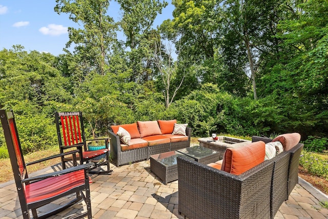 9795 Trestle Cir, Ooltewah, TN 37363 - view of patio featuring outdoor lounge area