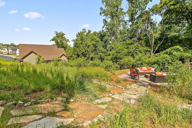 9795 Trestle Cir, Ooltewah, TN 37363 - view of yard featuring outdoor lounge area and a patio