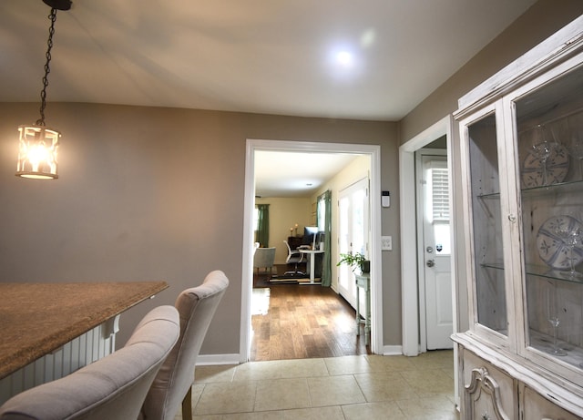268 Lawrence Dr, Rossville, GA 30741 - dining area featuring light tile patterned floors and baseboards