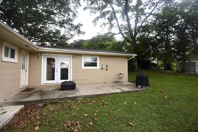 268 Lawrence Dr, Rossville, GA 30741 - rear view of house featuring french doors and a patio area