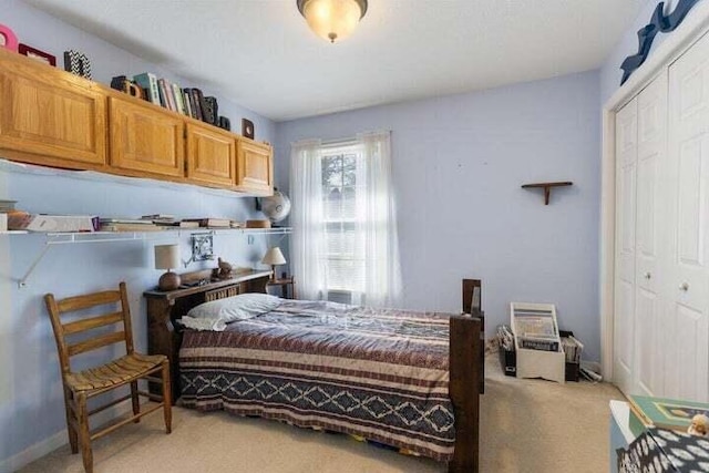 346 Thomas Rd, Benton, TN 37307 - bedroom featuring light colored carpet and a closet