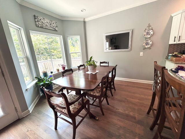 7901 Hamilton Mill Dr, Chattanooga, TN 37421 - dining space featuring plenty of natural light, wood finished floors, and crown molding