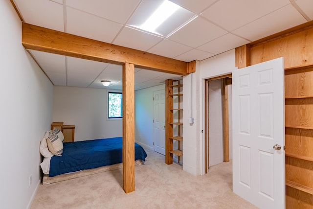 4205 Seneca Ave, Chattanooga, TN 37409 - unfurnished bedroom with light carpet and a drop ceiling