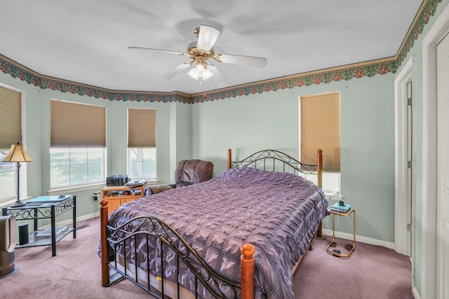 6661 Hickory Trace Cir, Chattanooga, TN 37421 - bedroom with carpet floors and a ceiling fan