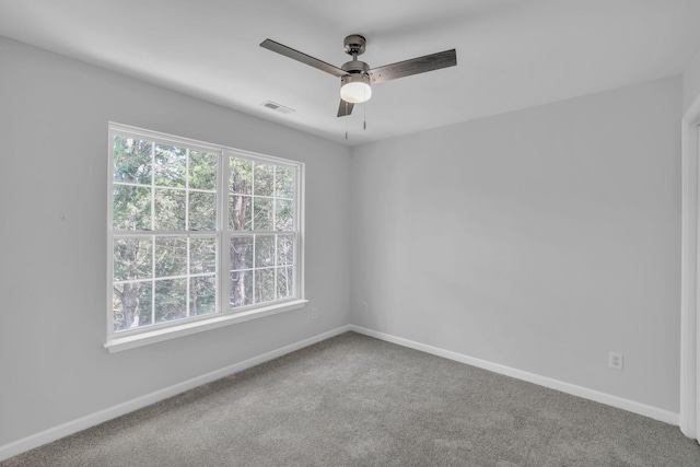 5586 Crooked Creek Dr, Ooltewah, TN 37363 - unfurnished room with ceiling fan and carpet