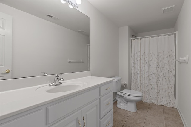 9539 Shadow Crossing Ln, Chattanooga, TN 37421 - bathroom with tile patterned flooring, vanity, and a shower with curtain