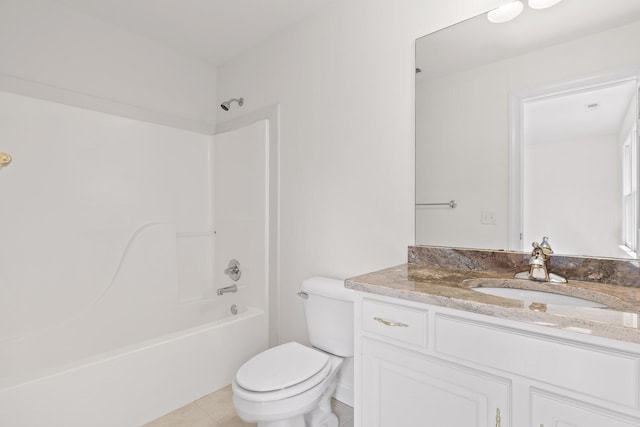 9539 Shadow Crossing Ln, Chattanooga, TN 37421 - bathroom featuring vanity, washtub / shower combination, and tile patterned floors