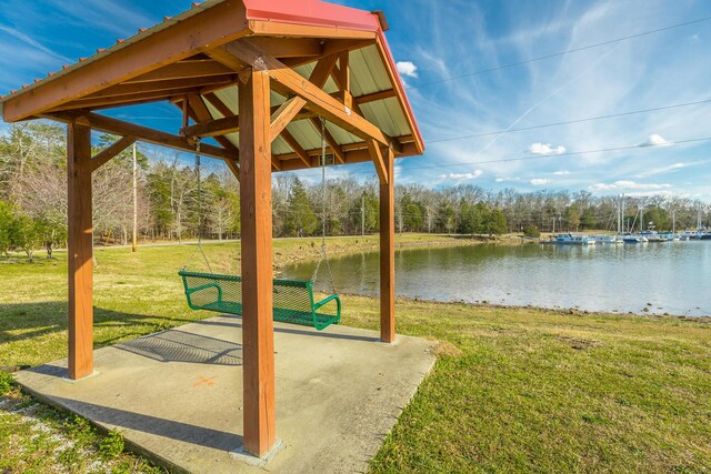 6253 River Stream Dr, Harrison, TN 37341 - view of home's community with a lawn and a water view