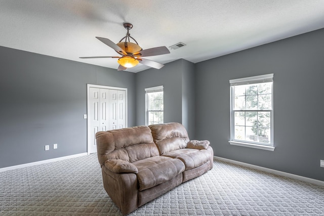 846 Altamont Rd, Chattanooga, TN 37415 - carpeted living area with healthy amount of natural light and a ceiling fan