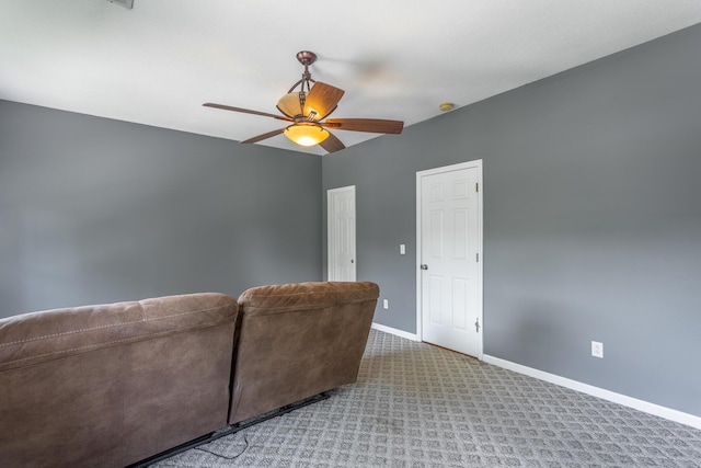 846 Altamont Rd, Chattanooga, TN 37415 - living room with ceiling fan and carpet