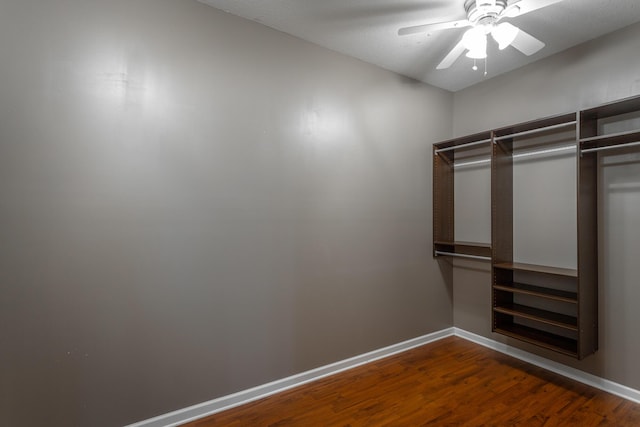846 Altamont Rd, Chattanooga, TN 37415 - walk in closet featuring dark wood finished floors and a ceiling fan