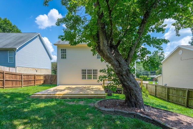 846 Altamont Rd, Chattanooga, TN 37415 - rear view of house featuring a fenced backyard and a wooden deck