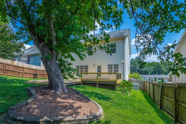 846 Altamont Rd, Chattanooga, TN 37415 - rear view of house featuring a deck and a fenced backyard