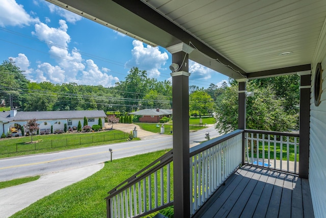 846 Altamont Rd, Chattanooga, TN 37415 - wooden porch with a lawn